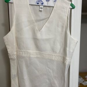 Linen Sleeveless Blouse